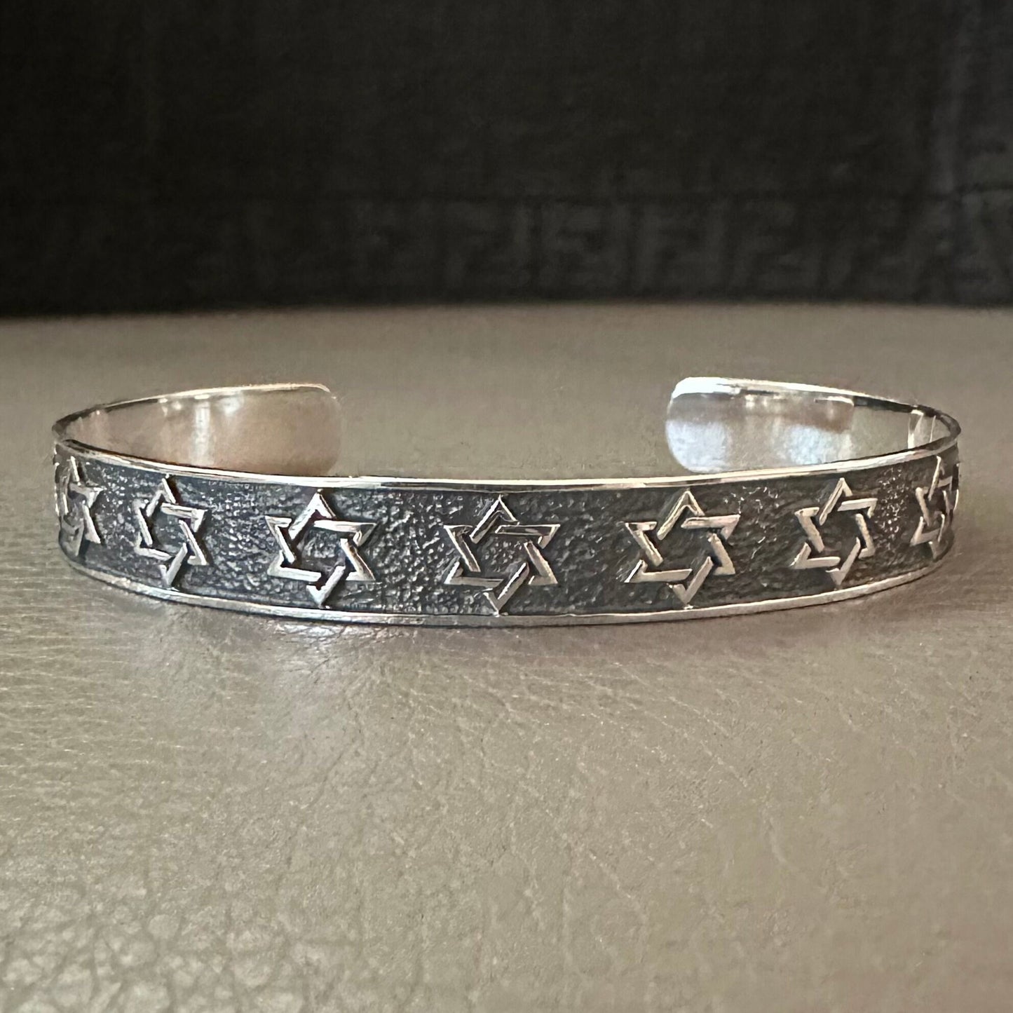 Star of David Magen Judaism Seal of Solomon Cuff Bracelet