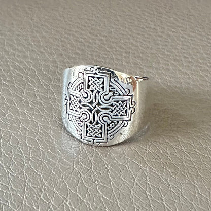 Viking Irish Cross Nimbus Ring