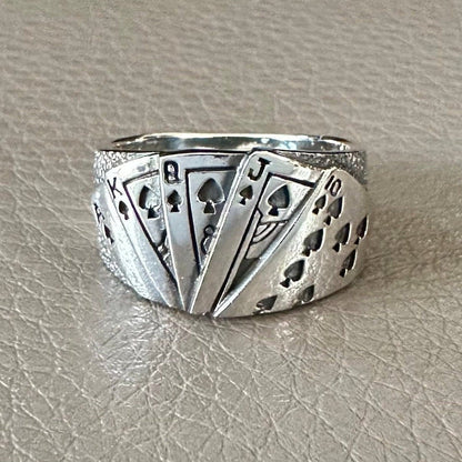 Poker Royal Flush Ring