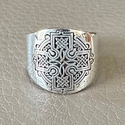 Viking Irish Cross Nimbus Ring
