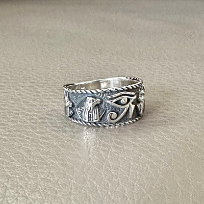 Egypt Eye of Horus Falcon Egyptian Gods Ring