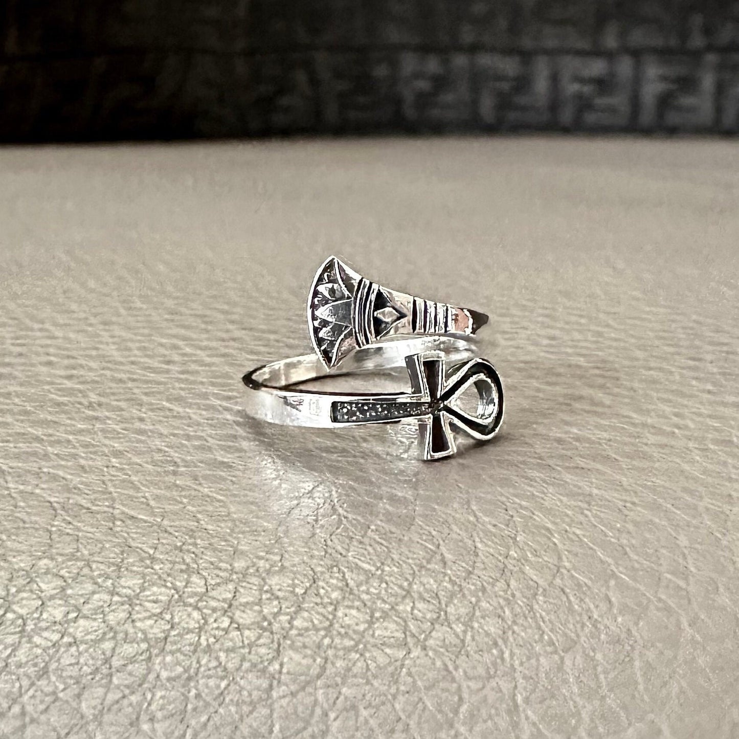 Ankh Egyptian Cross Symbol Key of Life Ring