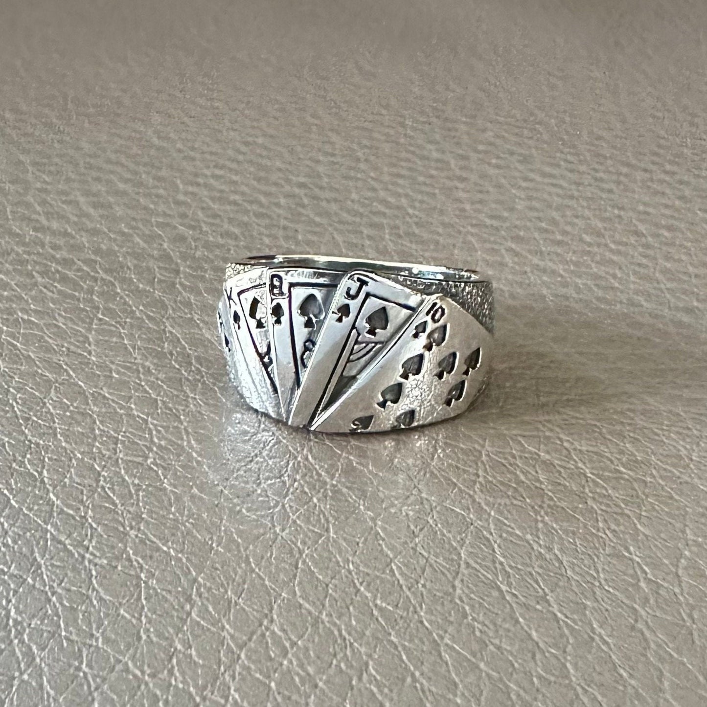 Poker Royal Flush Ring