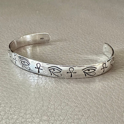 Egypt Eye & Ankh Eye of Horus God Cuff Bracelet