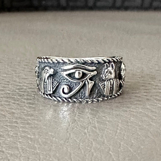 Egypt Eye of Horus Falcon Egyptian Gods Ring