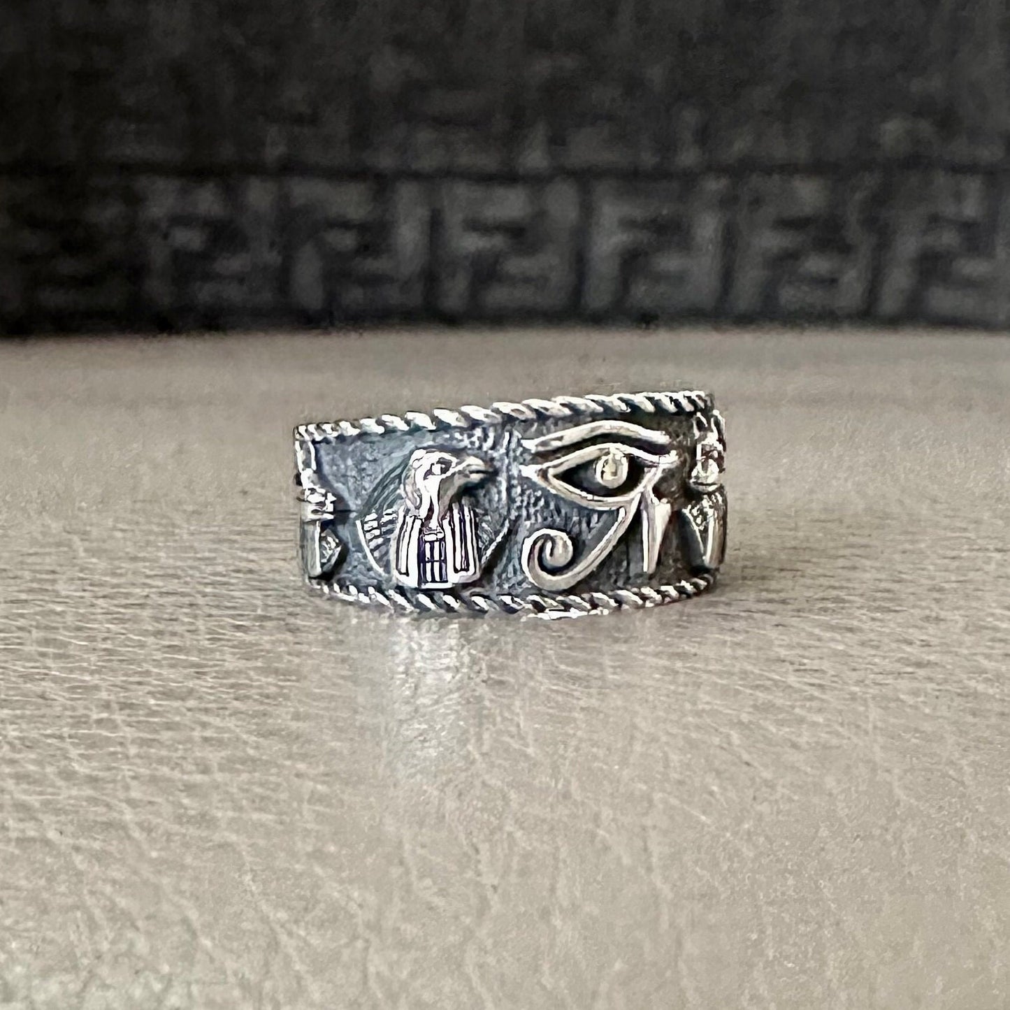 Egypt Eye of Horus Falcon Egyptian Gods Ring