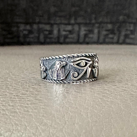 Egypt Eye of Horus Falcon Egyptian Gods Ring