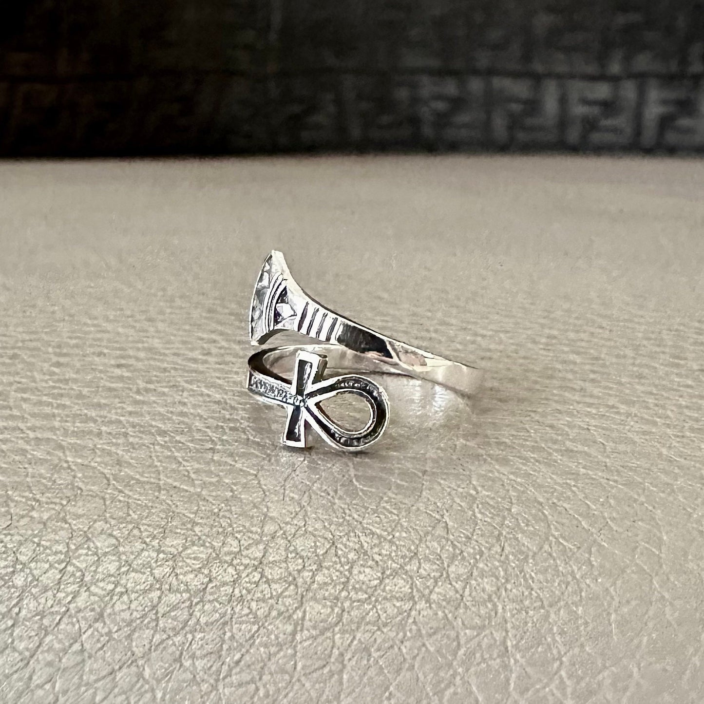 Ankh Egyptian Cross Symbol Key of Life Ring