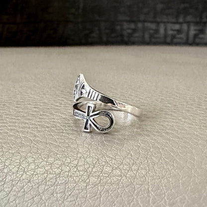 Ankh Egyptian Cross Symbol Key of Life Ring