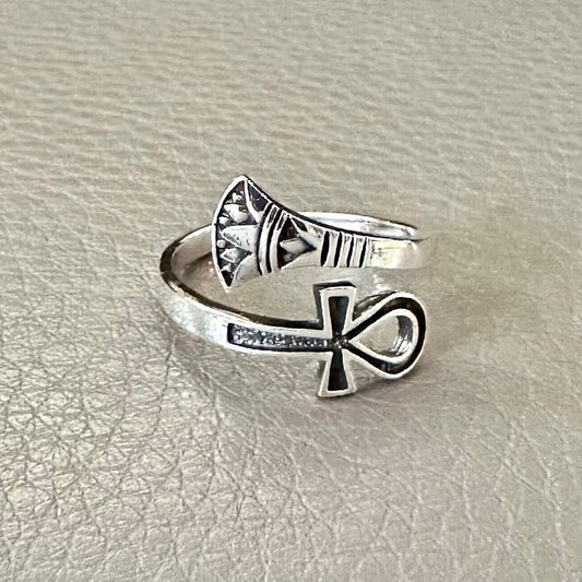 Ankh Egyptian Cross Symbol Key of Life Ring
