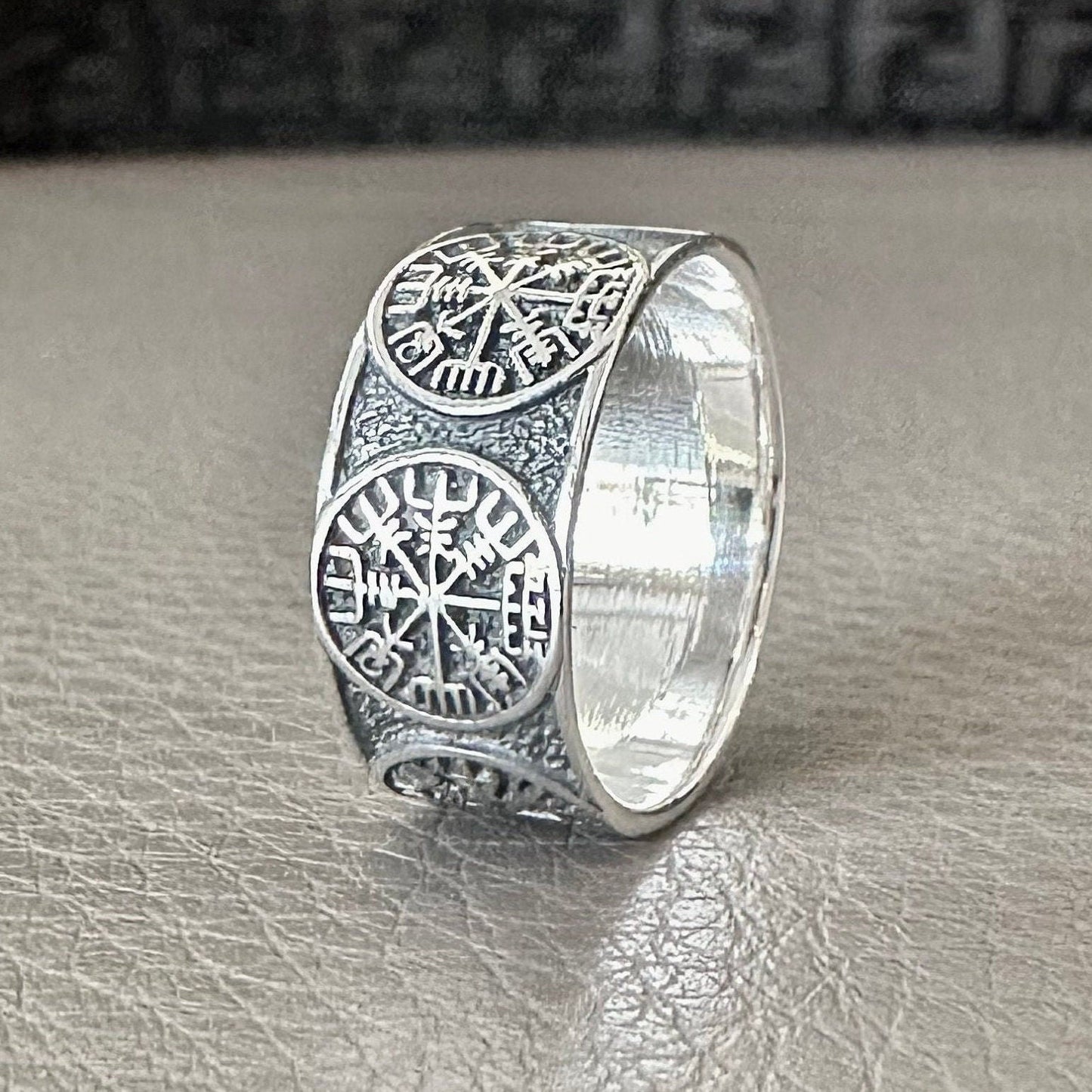 Vegvisir Celtic Knot Norse Ring