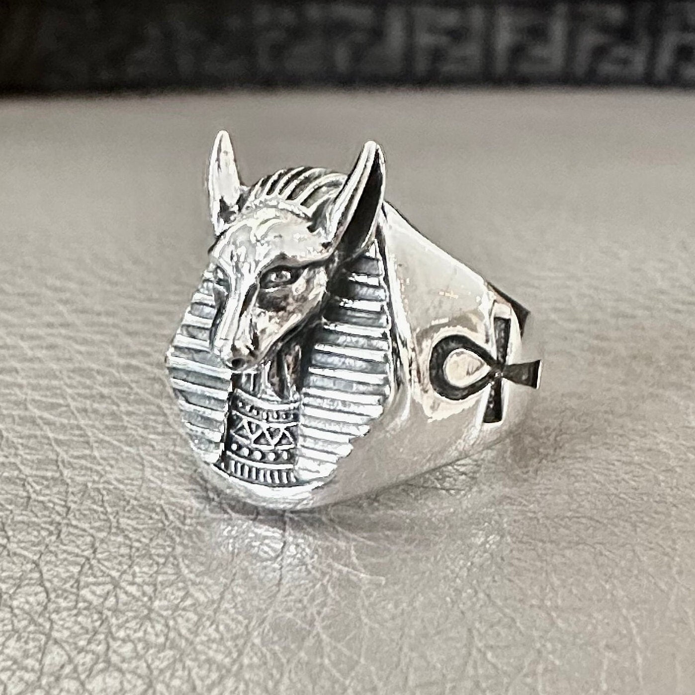 Anubis Egyptian God of Death Anubis Ring