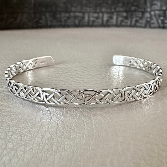 Celtic Knot Infinity Viking Endless Cuff Bracelet