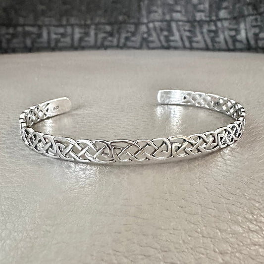 Celtic Knot Infinity Viking Endless Cuff Bracelet