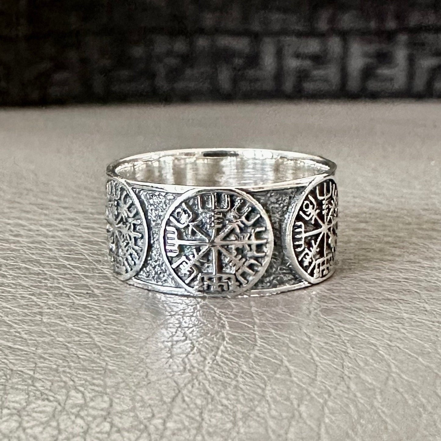 Vegvisir Celtic Knot Norse Ring