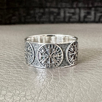 Vegvisir Celtic Knot Norse Ring