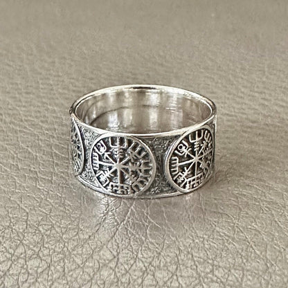 Vegvisir Celtic Knot Norse Ring
