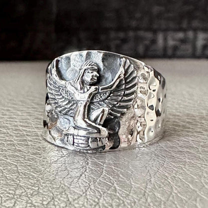 Ma'at Egyptian Goddess Egypt Deities God Talismans Ring