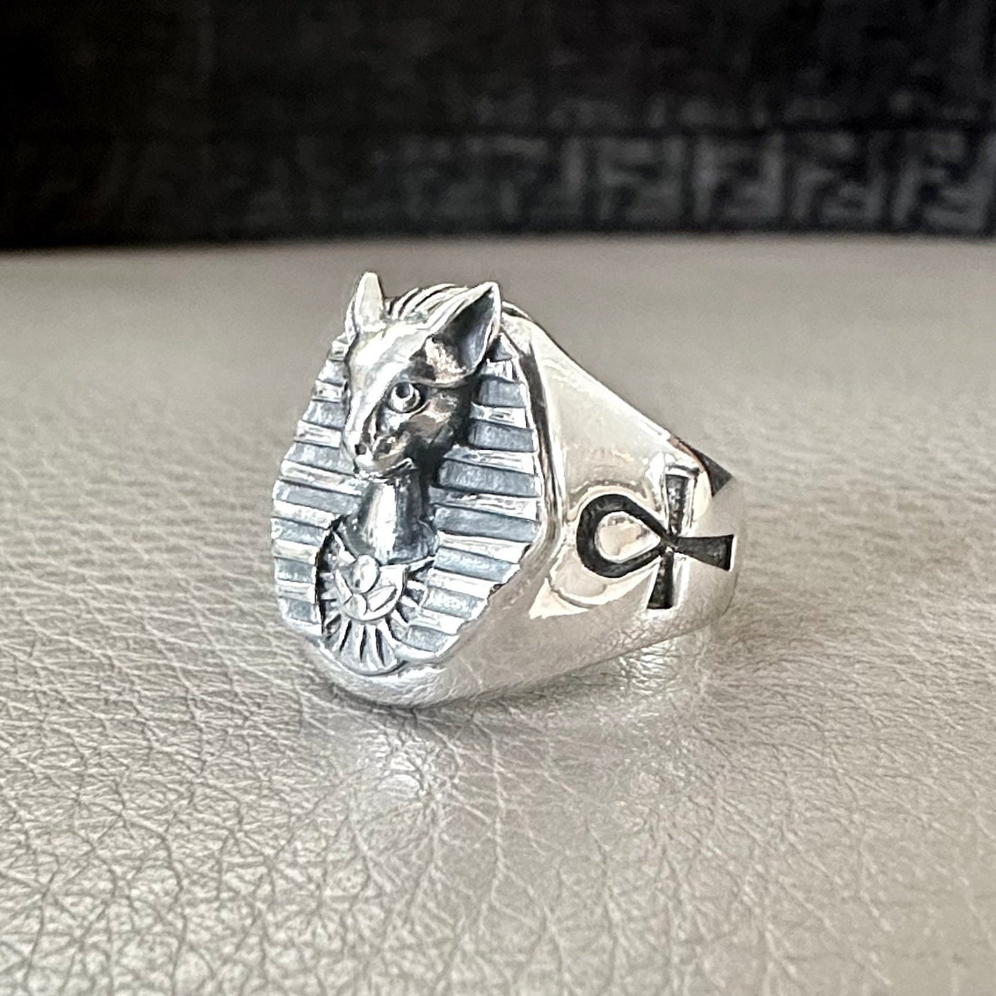 Bastet Egyptian Goddess of Protection Ancient God Ring