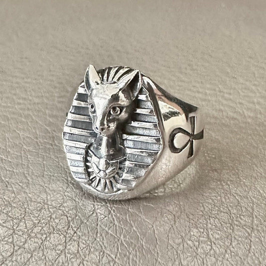 Bastet Egyptian Goddess of Protection Ancient God Ring