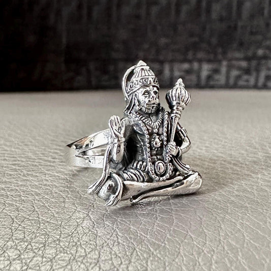 Hanuman Lord Maruti Ramayana Hinduism Deity Monkey God Ring