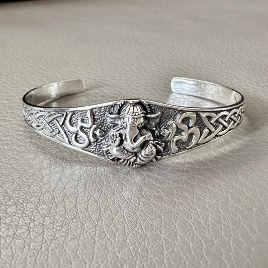 Ganesha Hinduism Elephant God Ganapati Hindi Deity Cuff Bracelet