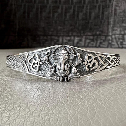 Ganesha Hinduism Elephant God Ganapati Hindi Deity Cuff Bracelet