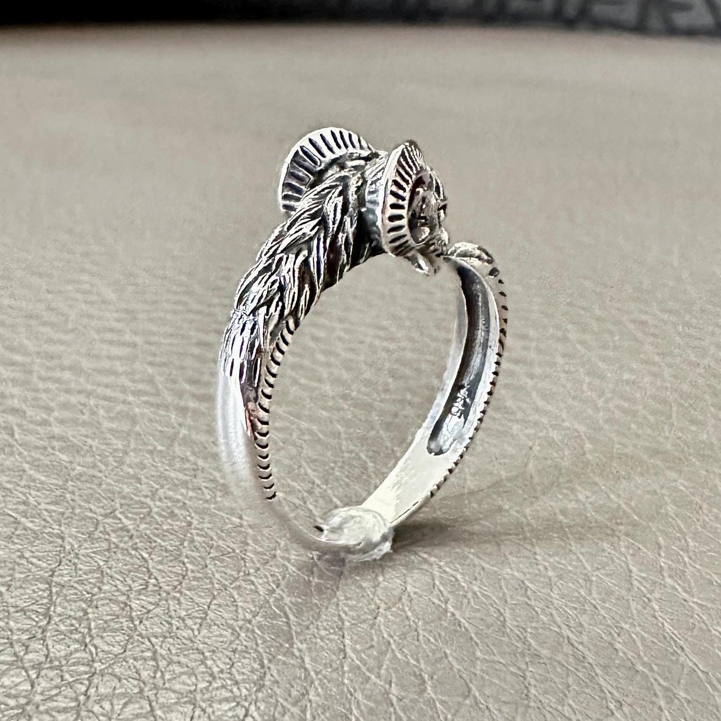 Goat Head Spiritual Animal Symbol of Christ Ring