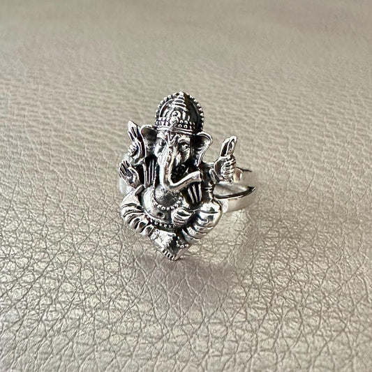 Ganesha Hinduism Elephant God Ganapati Hindi Deity Ring