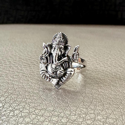 Ganesha Hinduism Elephant God Ganapati Hindi Deity Ring