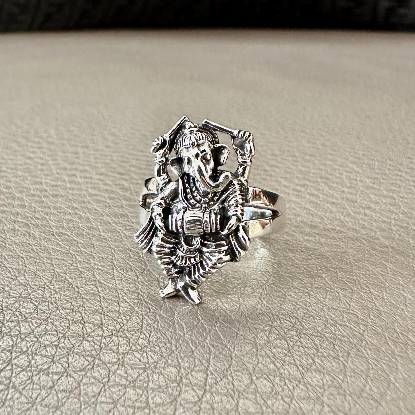 Ganesha Hinduism Elephant Head God Ganapati Hindi Deity Ring