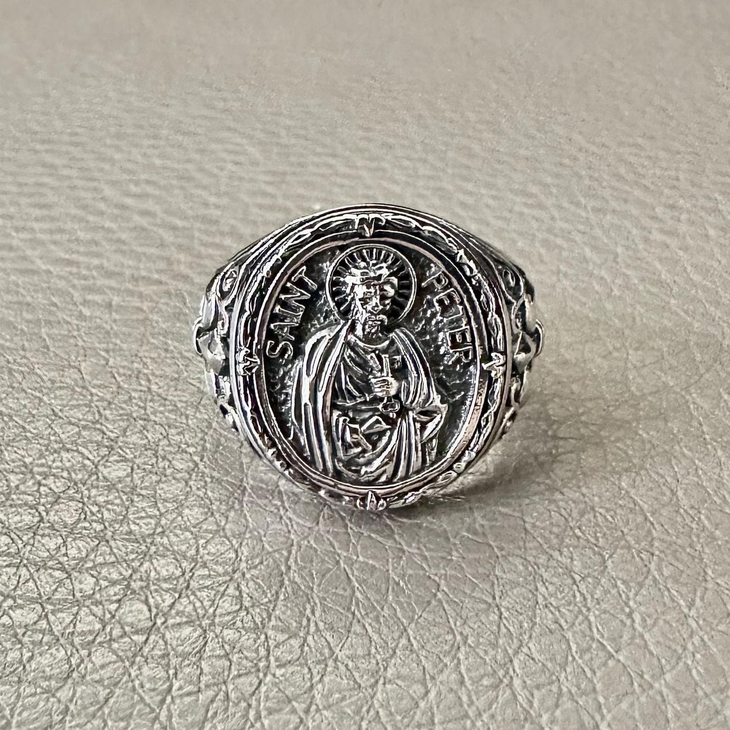Saint Peter Christian Jesus Roman Catholi Ring