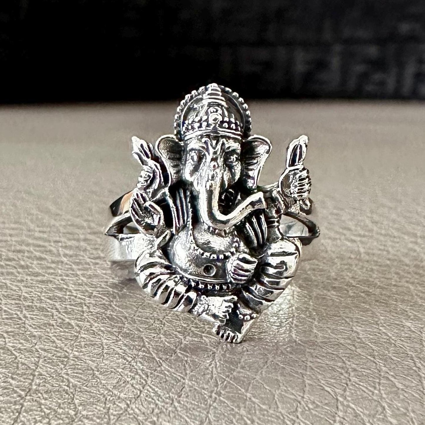Ganesha Hinduism Elephant God Ganapati Hindi Deity Ring