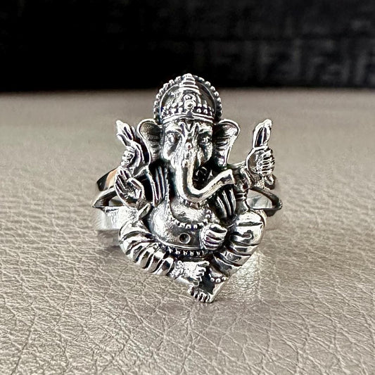 Ganesha Hinduism Elephant God Ganapati Hindi Deity Ring