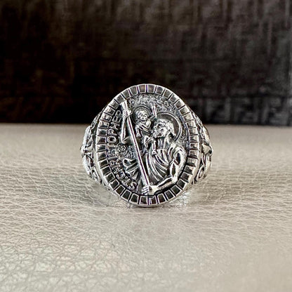 Saint Christopher Traveller Amulet Talisman Ring