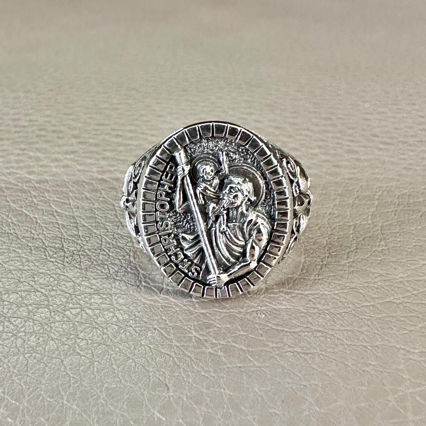 Saint Christopher Traveller Amulet Talisman Ring