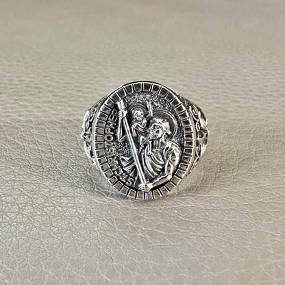 Saint Christopher Traveller Amulet Talisman Ring