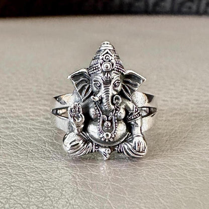 Ganesha Hinduism Elephant Head God Ganapati Deity Ring