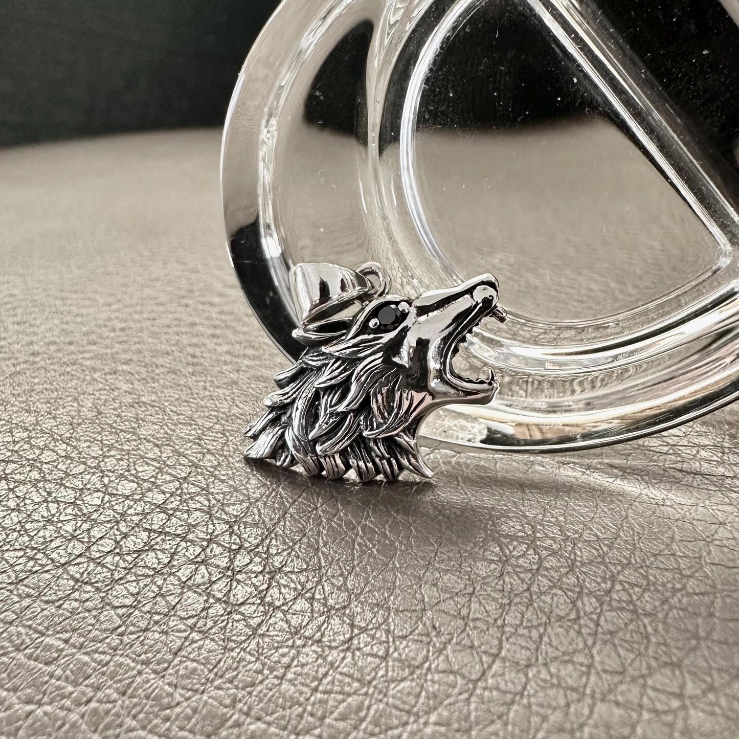 Fenrir Viking Wolf Norse Mythology Stoned Pendant/Necklace