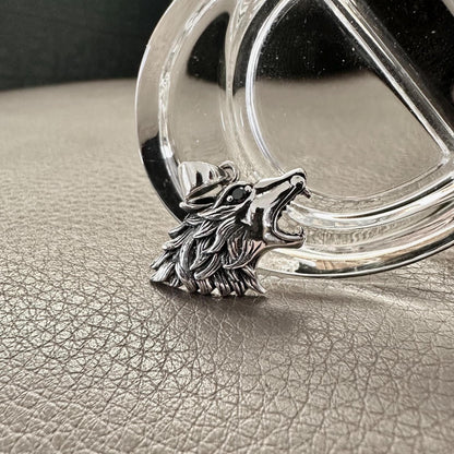 Fenrir Viking Wolf Norse Mythology Stoned Pendant/Necklace