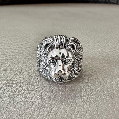 Big Lion Zodiac Leo King of Jungle Beast Heavy Ring
