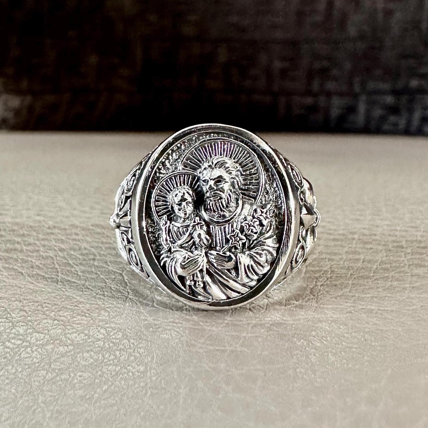 Saint Anthony of Padua Jesus Patron Ring