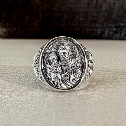 Saint Anthony of Padua Jesus Patron Ring