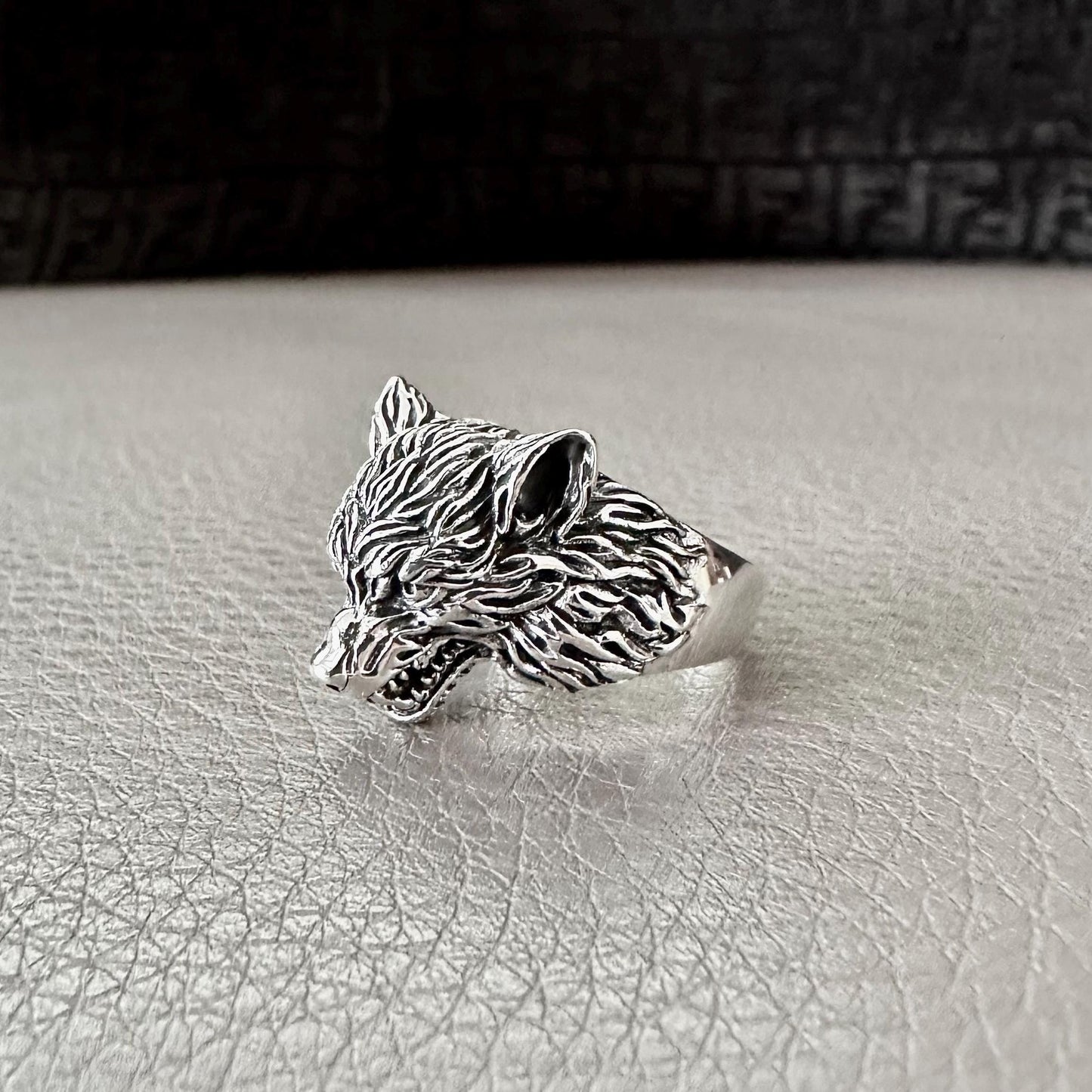 Fenrir Viking Wolf God Norse Mythology Ring