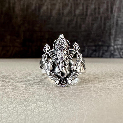 Ganesha Hinduism Elephant Head God Ganapati Deity Ring