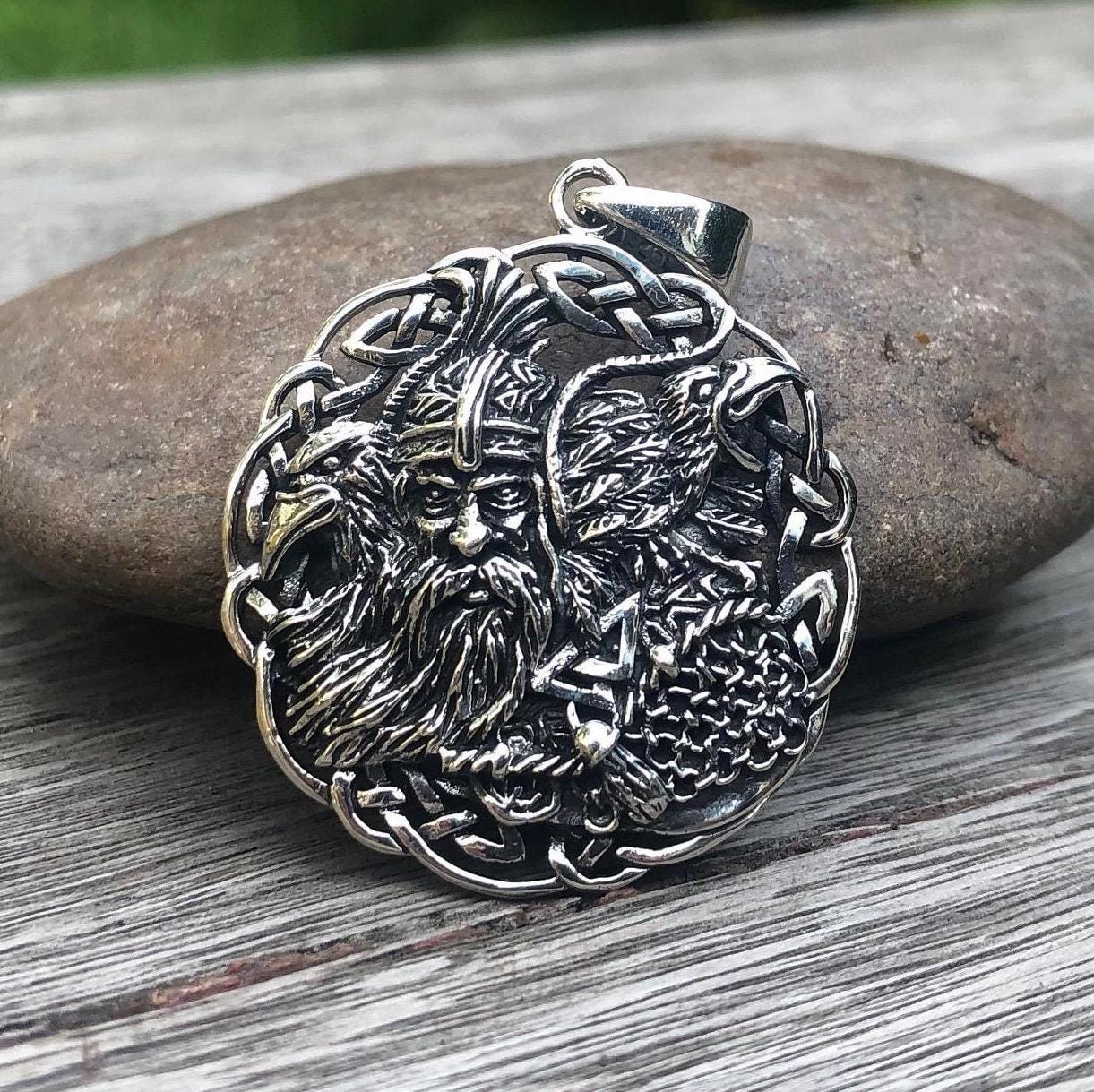 Odin's Raven Viking God Pendant/Necklace
