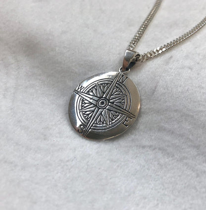 Compass North Star Sailor Amulet Pendant/Necklace
