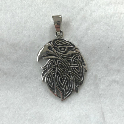 Raven Crow Viking Odin Bird Pendant/Necklace
