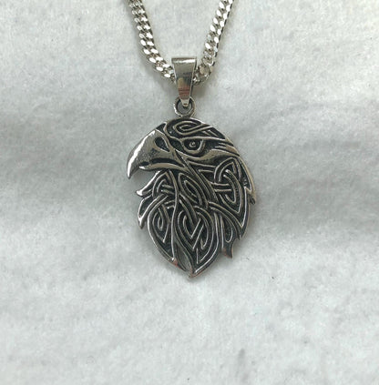 Raven Crow Viking Odin Bird Pendant/Necklace