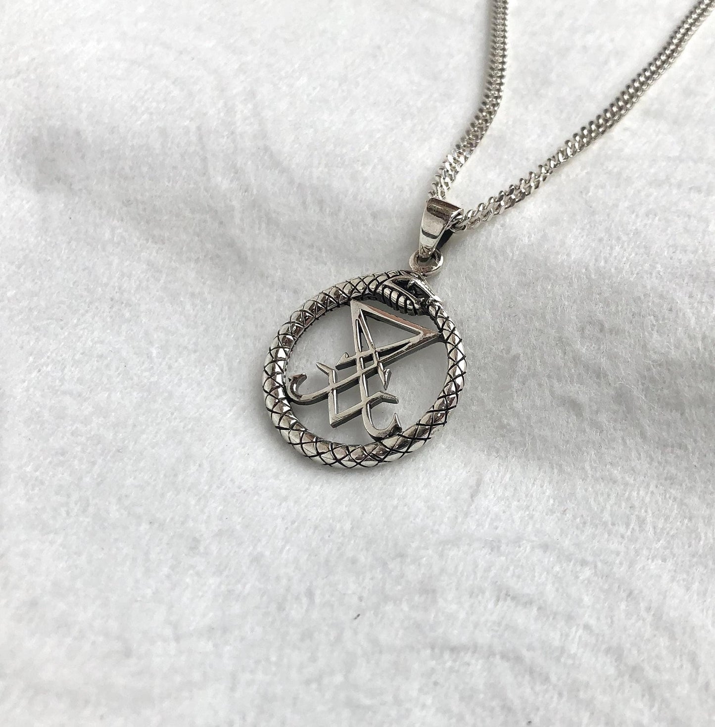 Lucifer Sigil Satanic Seal Ouroboros Pendant/Necklace